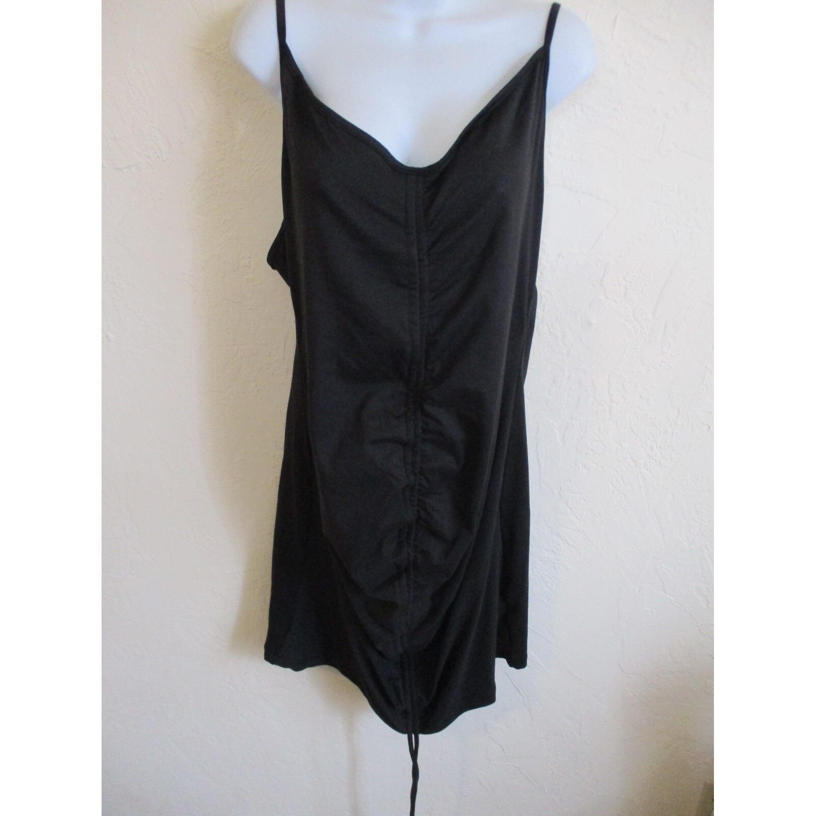 Gathered Front Spaghetti Strap Dress Shein Size 1xl Low Back